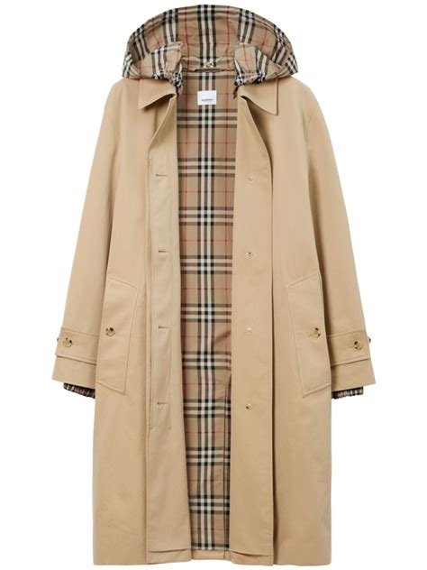 burberry hooded raincoat